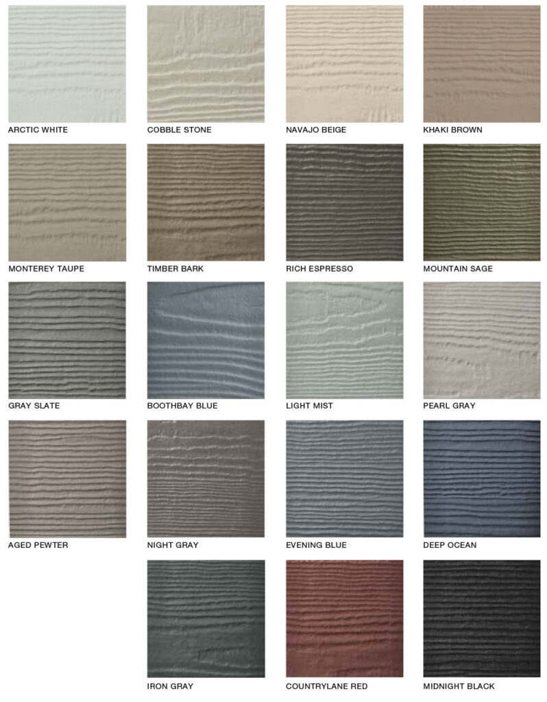 Great American Exteriors James Hardie Statement Colors